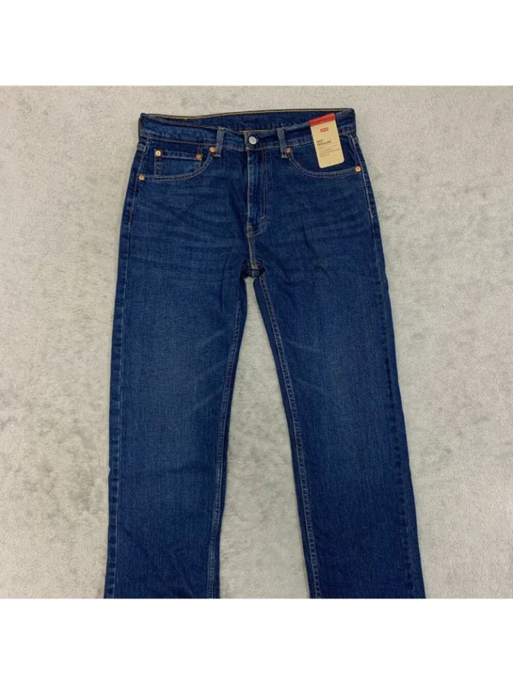 NWT Levi's 505 Regular Straight Men's Jeans 32x34 Blue Dark Wash